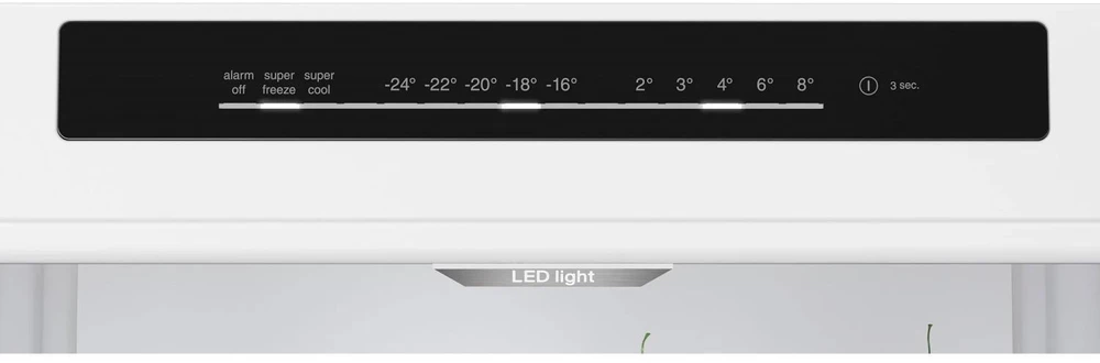 Bosch KGN39VXBT Serija 4, Laisvai statomas šaldytuvas-šaldiklis su šaldiklio skyriumi apačioje, 203 x 60 cm, Juodas stainless steel
