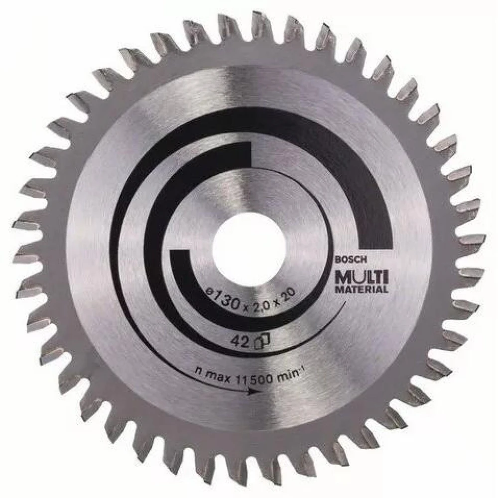 Pjovimo diskas medienai Bosch MULTI MATERIAL; 130x2x20,0 mm; Z42; -5°