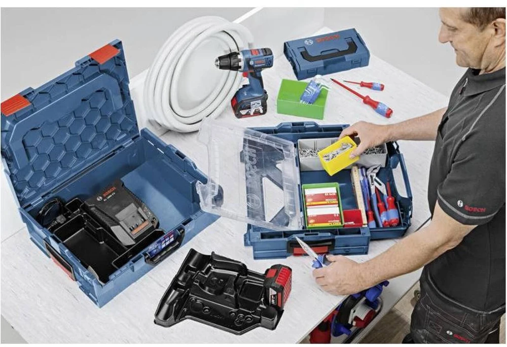 Įrankių komplektas Bosch 0615A5009G; 18 V; 2x5,0 Ah akum.