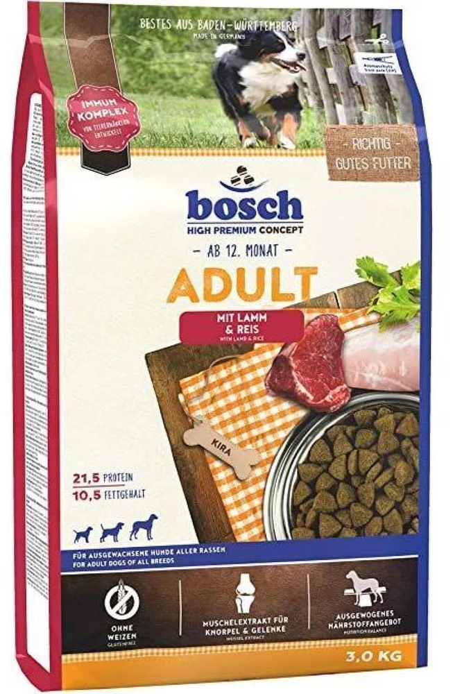 bosch Dog ADULT LAMB & RICE 3kg