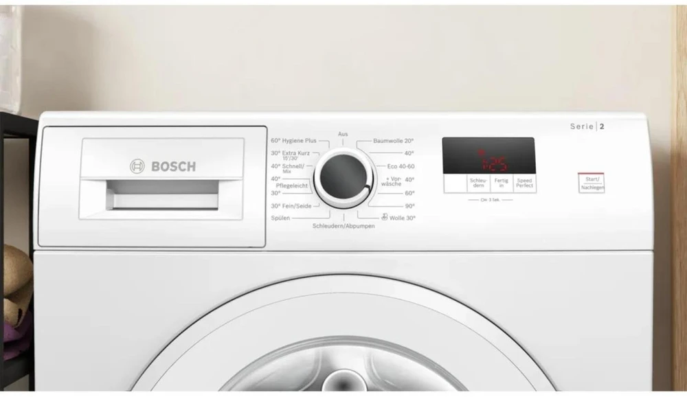 Skalbimo mašina Bosch WGE02420 Serie 2 (baltas, 60 cm)