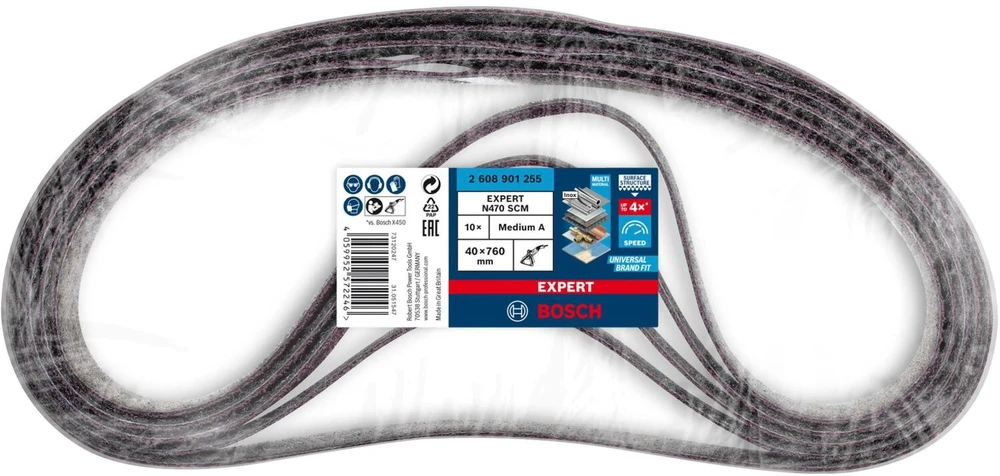 Bosch Expert N470 2608901255 Schleifband ungelocht L x B 760 mm 40 10 St.