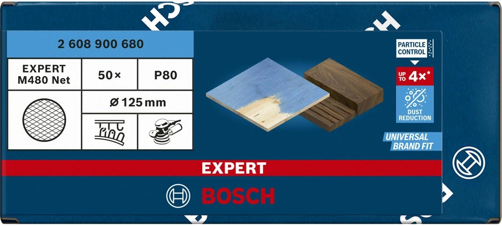 Bosch Expert M480 Net - Schleifpapier - 50 Stücke