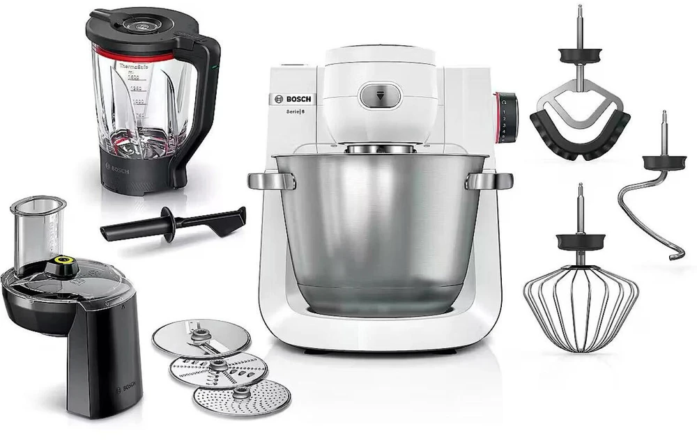 Virtuvinis kombainas Bosch Serie 6 MUMS6EW22 virtuvės kombainas 1600 W 5,5 l Baltas