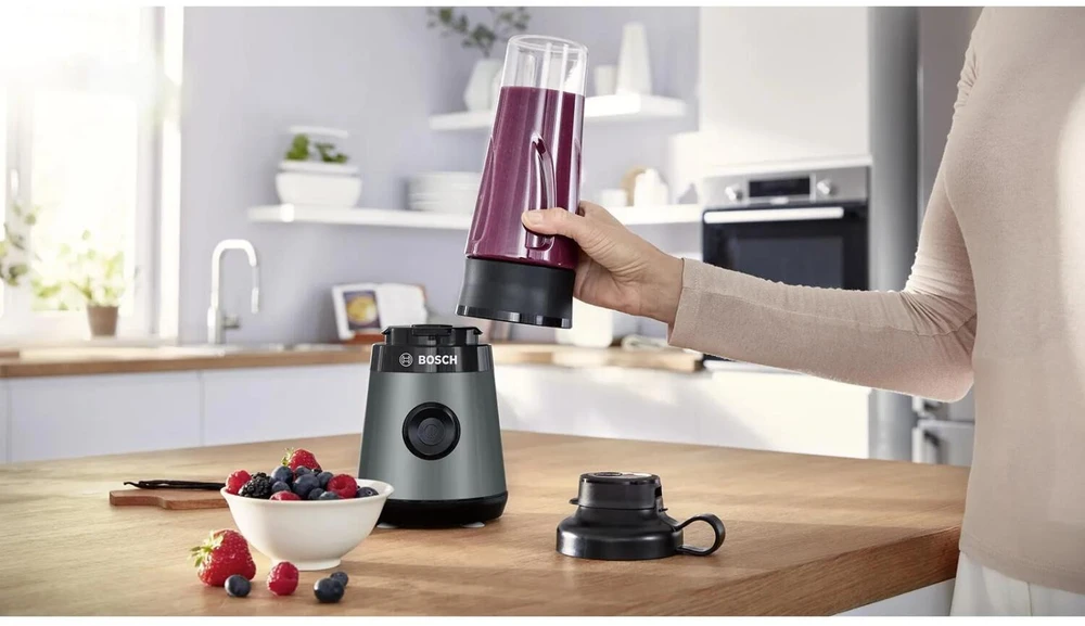Bosch MMB2111S Serija 2, Trintuvas, VitaPower, 450 W, Sidabrinės