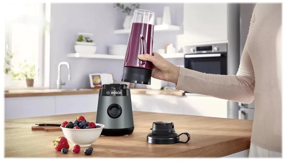 Bosch MMB2111S Serija 2, Trintuvas, VitaPower, 450 W, Sidabrinės