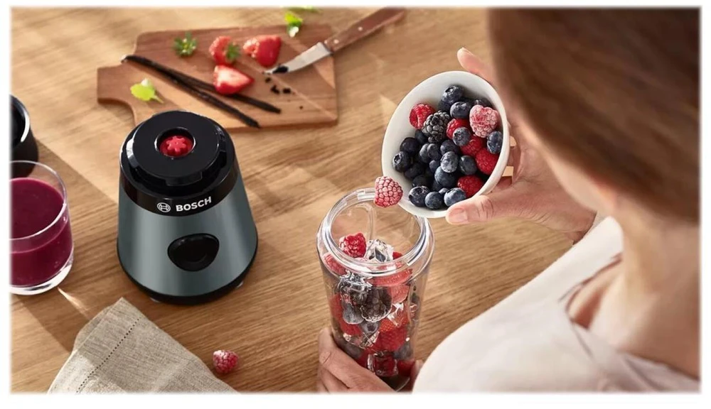 Bosch MMB2111S Serija 2, Trintuvas, VitaPower, 450 W, Sidabrinės