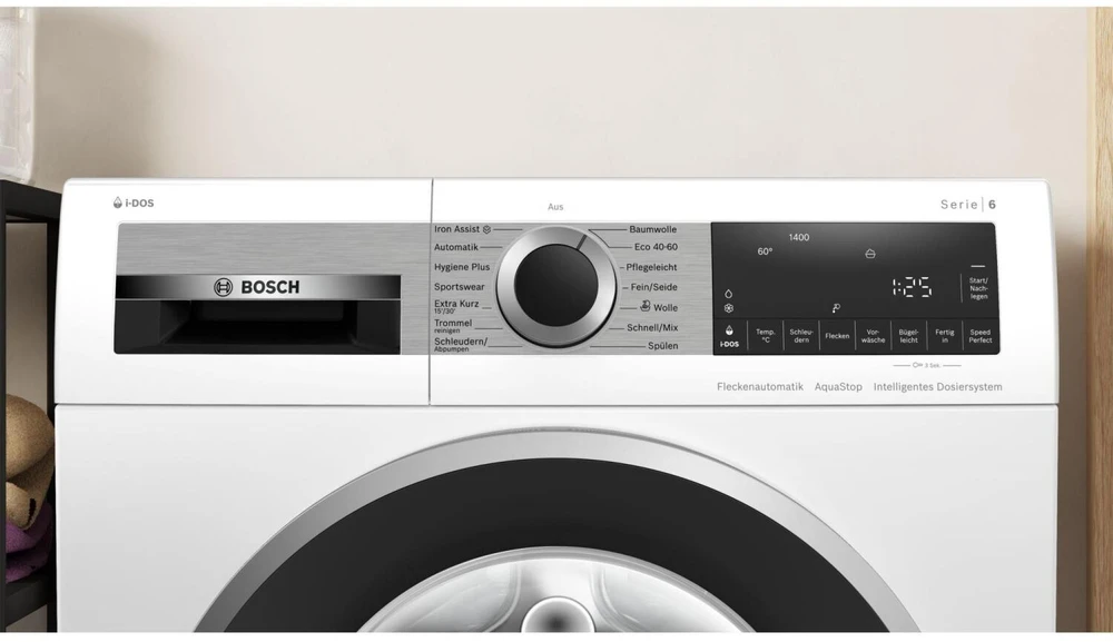 Skalbimo mašina Bosch WGG244F40 Serie 6 (baltas/juodas, 60 cm)