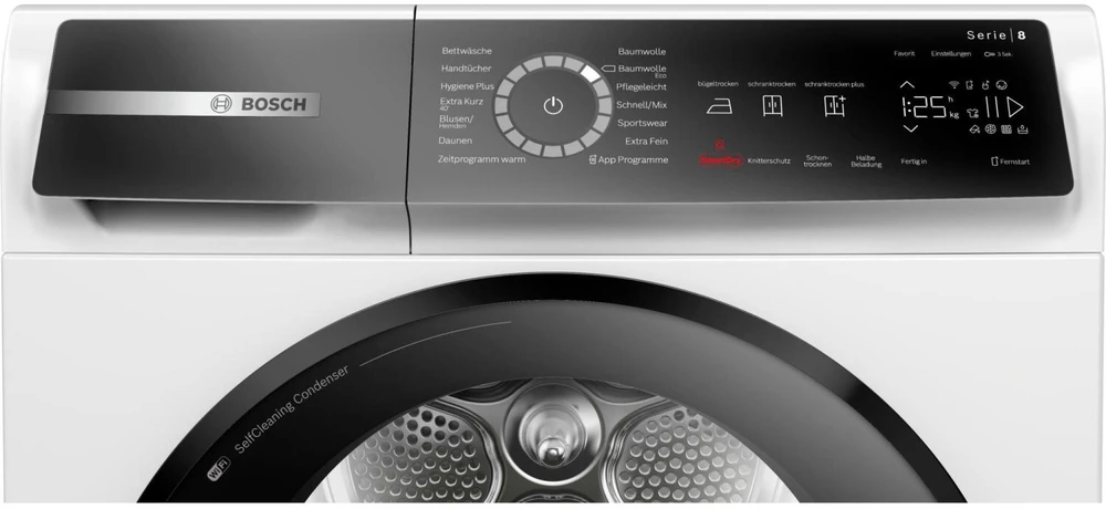 Skalbimo mašina Džiovintuvas drabužiams Bosch WQB235B40 Series 8 Heat Pump Condensation Dryer (baltas)