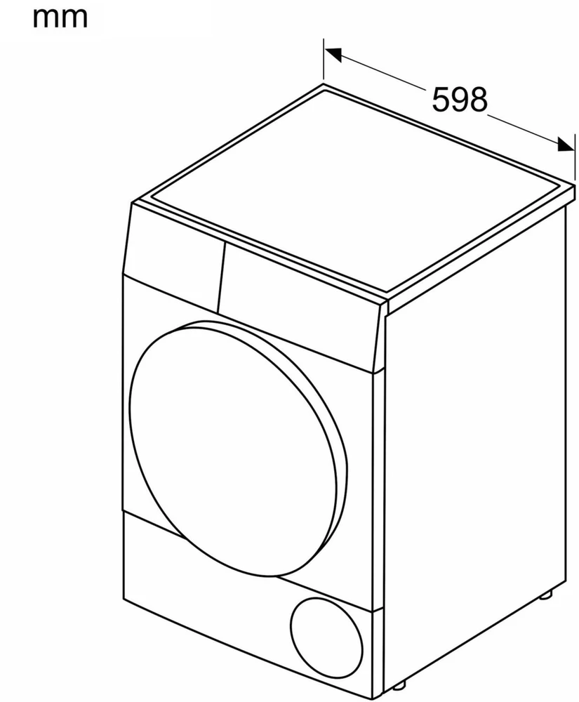 Skalbimo mašina Džiovintuvas drabužiams Bosch WQB235B40 Series 8 Heat Pump Condensation Dryer (baltas)