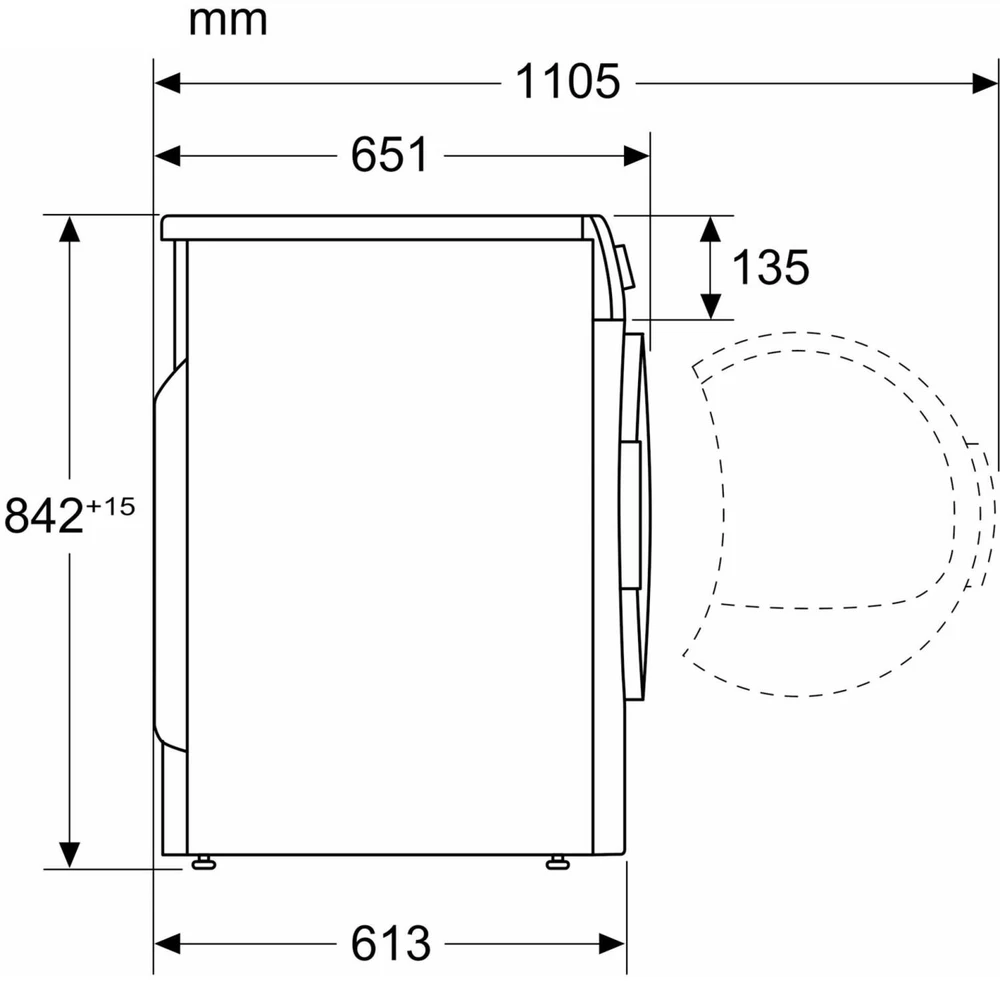 Skalbimo mašina Džiovintuvas drabužiams Bosch WQB235B40 Series 8 Heat Pump Condensation Dryer (baltas)