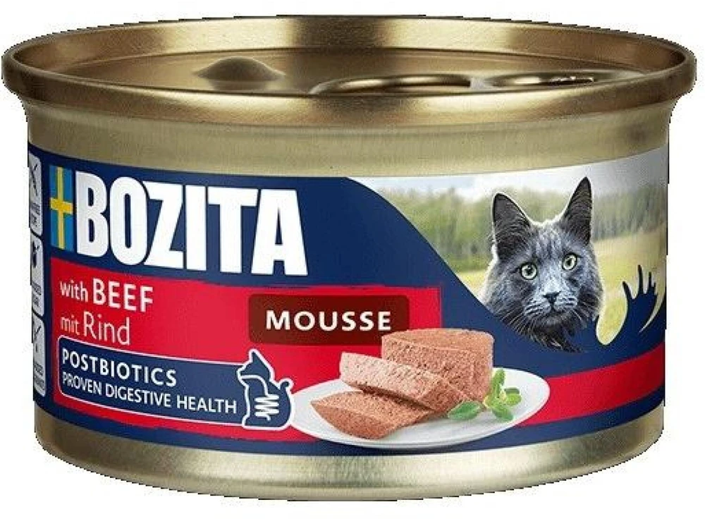 BOZITA Mousse jautiena – šlapias kačių maistas – 85g