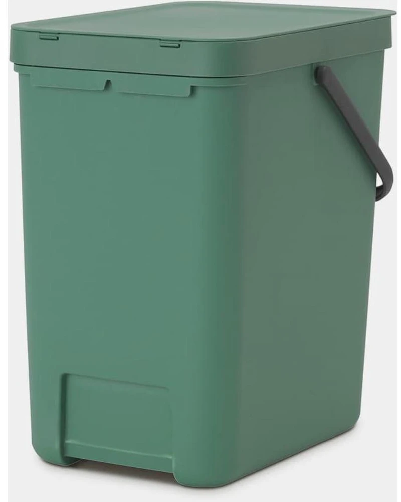 Brabantia „Sorti & Go“ konteineris, 25 l, eglės žalios spalvos