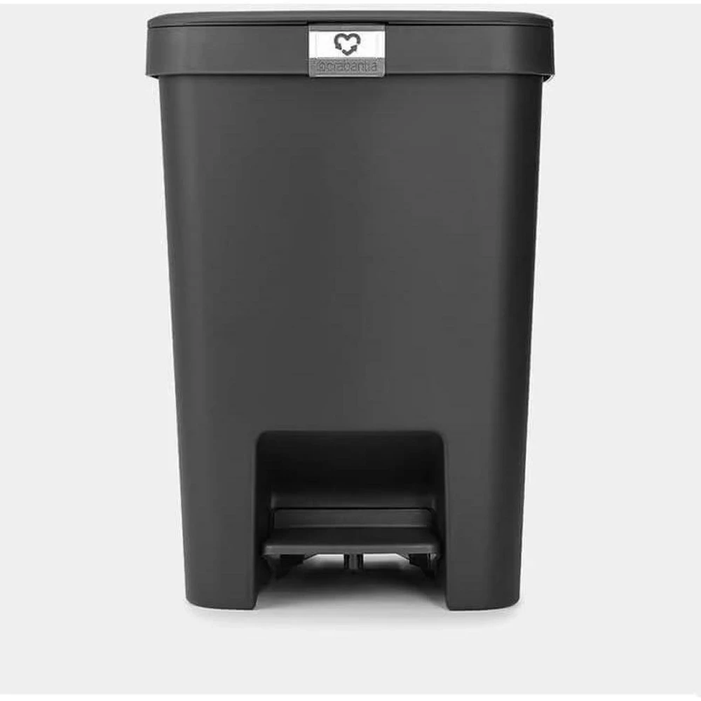Šiukšliadėžė Brabantia StepUp, 25 l, tamsiai pilka