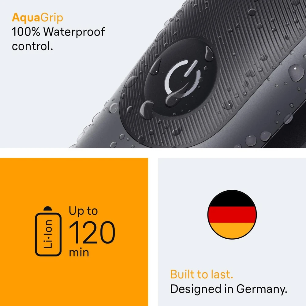 Braun AIO5520 plaukų ir barzdos kirpimo mašinėlė, 7-in-1, 14 ilgio pakopų, 0.5-21mm, 120min, Li-Ion, vandeniui atspari