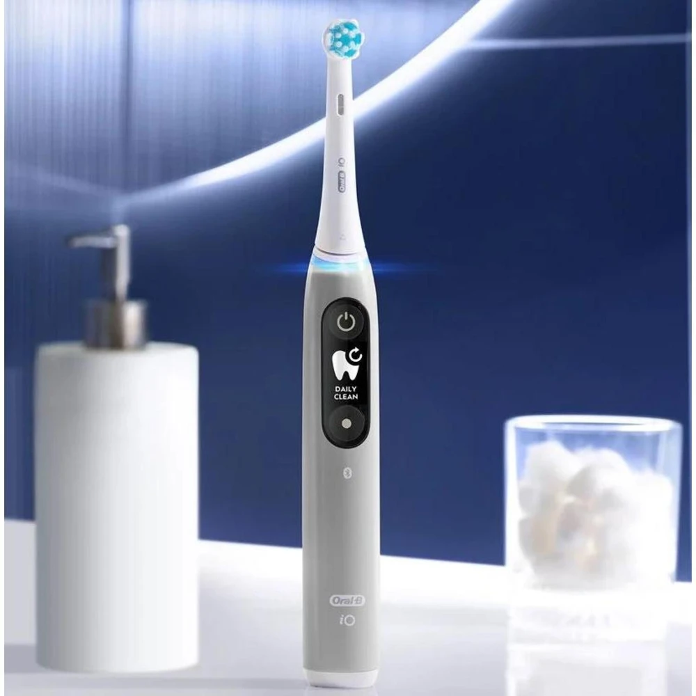Elektrinis dantų šepetėlis Braun iOM6.1A6.1K Oral-B iO6, pilkos spalvos