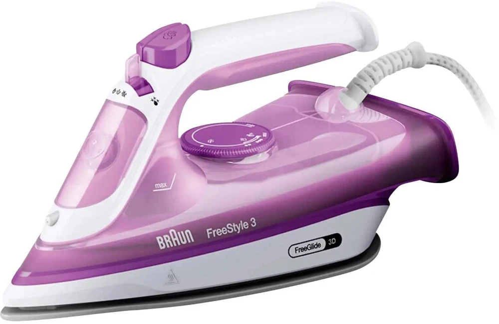 Braun Garų lygintuvas FI3124 PU - Power 2400 W - Supercramic sole - 270 ml water tank - Self -cleaning
