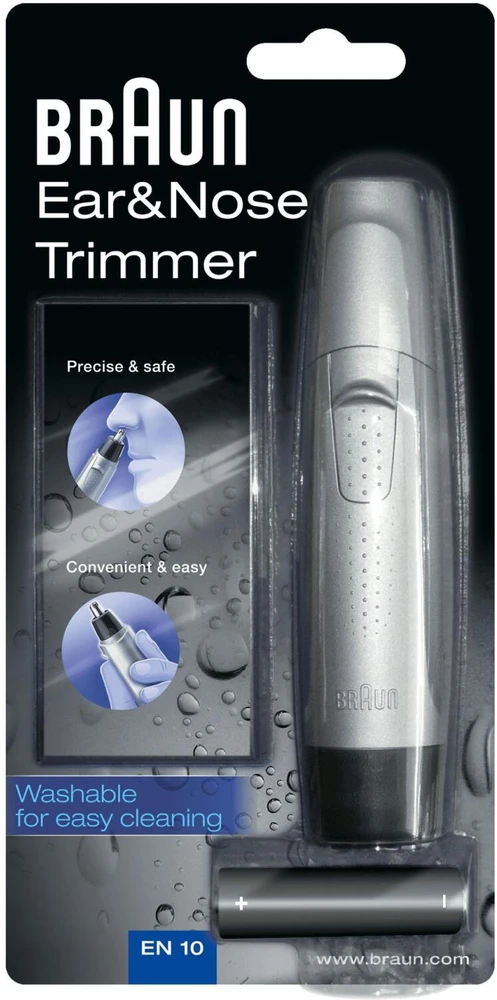 Braun Ear&Nose EN10 plaukų kirpimo mašinėlė Juoda, Sidabras