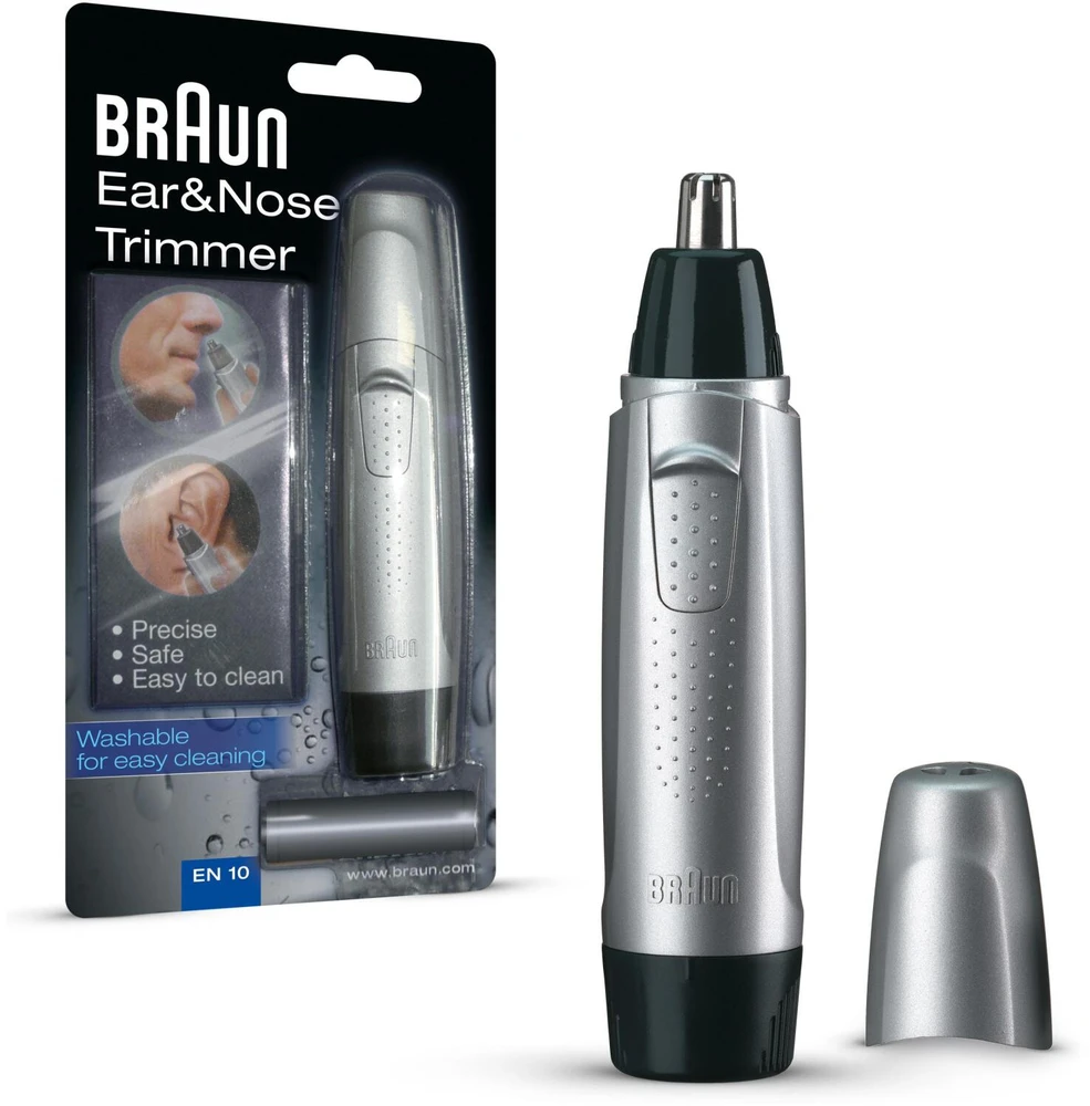 Braun Ear&Nose EN10 plaukų kirpimo mašinėlė Juoda, Sidabras