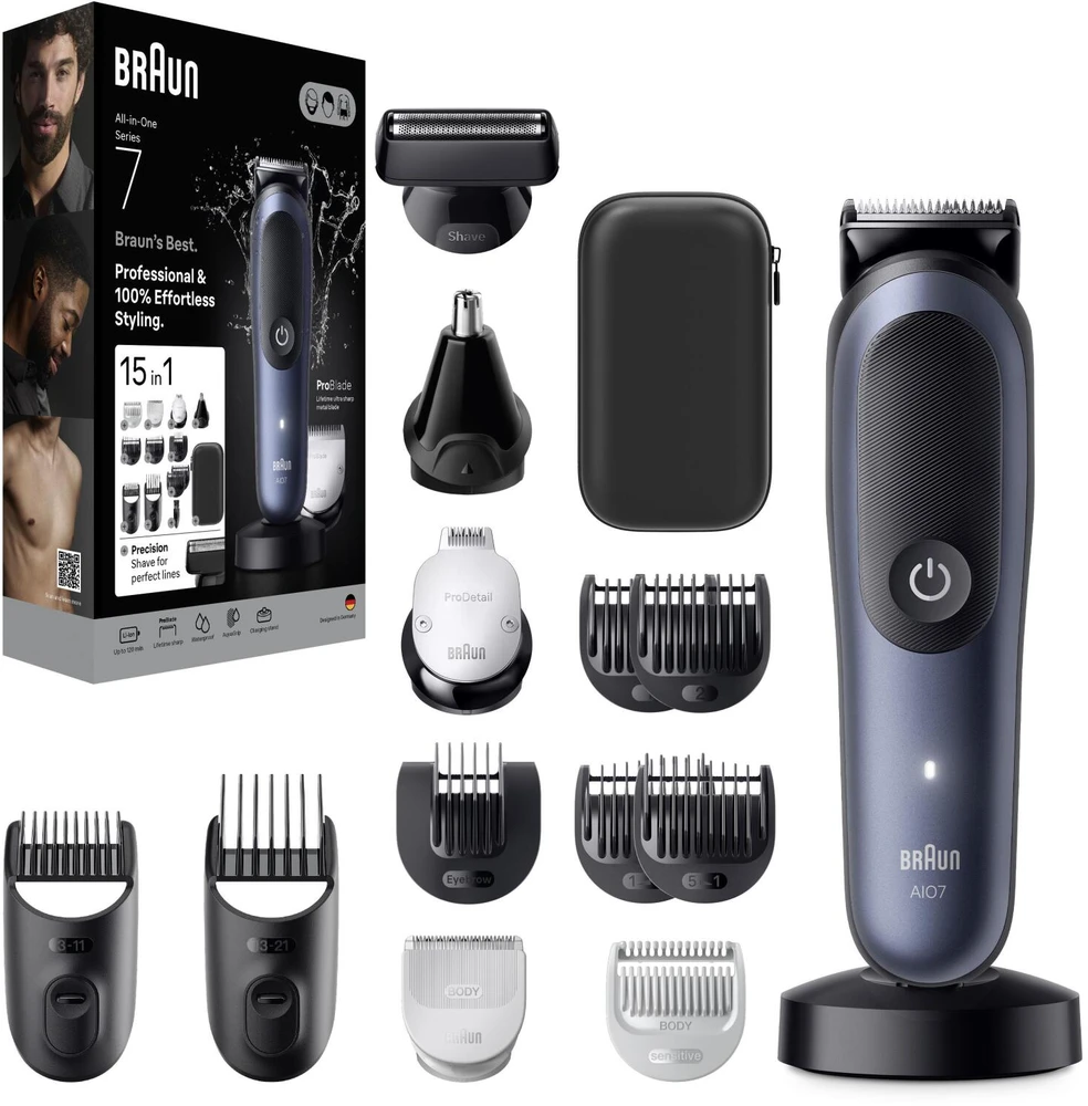 AIO7580 Braun Kirpimo Rinkinys Viskas Viename 15in1