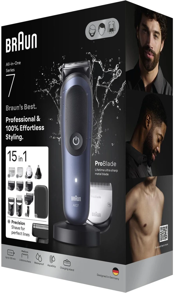AIO7580 Braun Kirpimo Rinkinys Viskas Viename 15in1