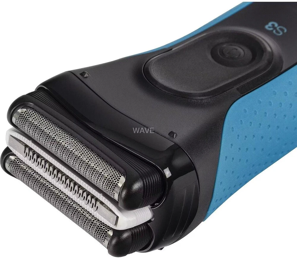 Barzdaskutė „Braun“ 3+ serijos elektrinis skustuvas su barzdos kirpimo antgaliu, drėgnam ir sausam skutimui, 3010BT, mėlynas
