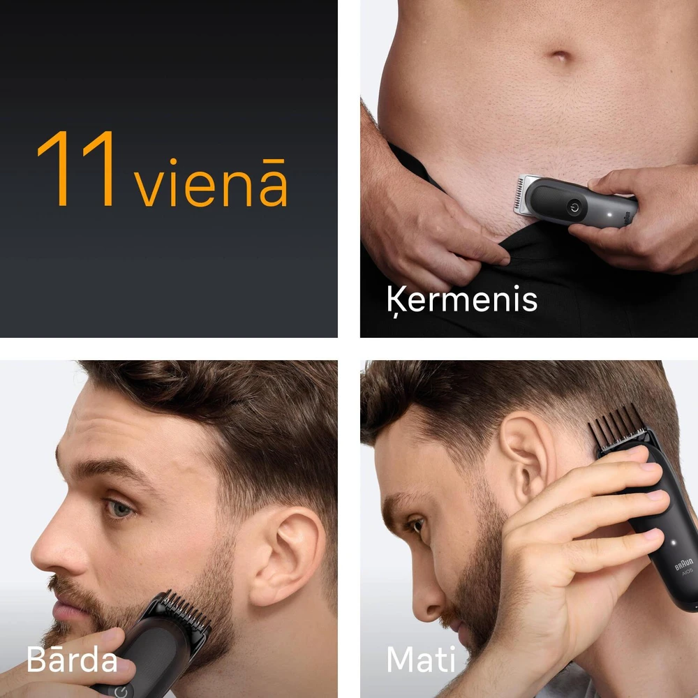 AIO5560 Braun Kirpimo Rinkinys Viskas Viename 11in1