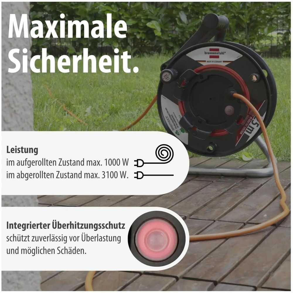 Brennenstuhl kabelio ritė Garant-G Bretec 240 23+2m