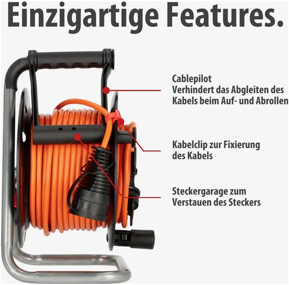Brennenstuhl kabelio ritė Garant-G Bretec 240 23+2m