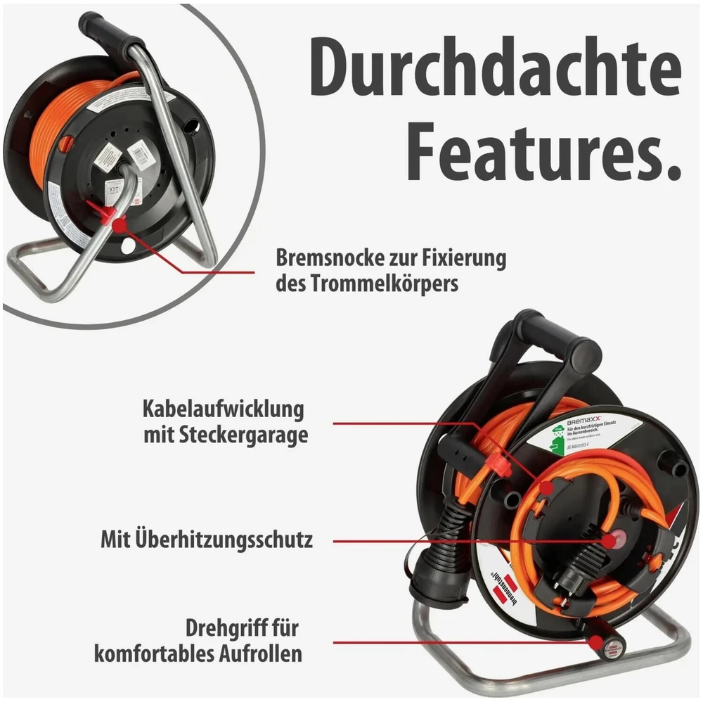 Brennenstuhl kabelio ritė Garant-G Bretec 240 23+2m