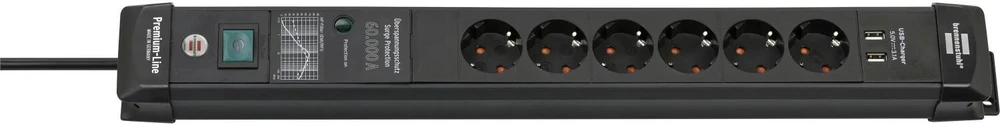 Listwa zasilająca Brennenstuhl Brennenstuhl Premium-Line ÜSS 6fach USB 3.1A *DE*