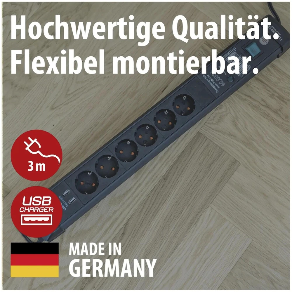 Listwa zasilająca Brennenstuhl Brennenstuhl Premium-Line ÜSS 6fach USB 3.1A *DE*
