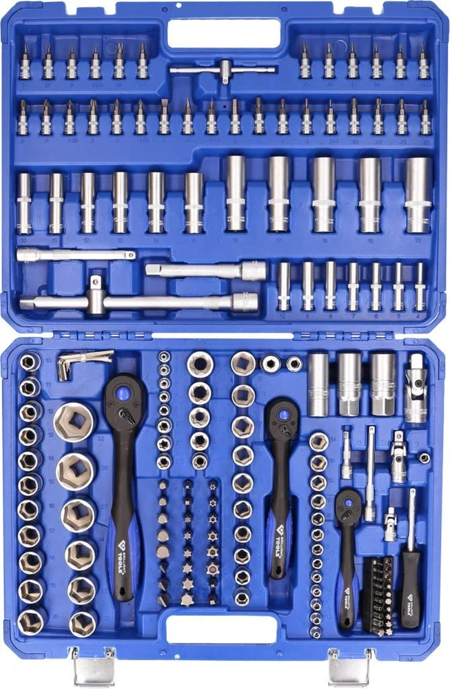 KS Tools Galvučių komplektas, 172-vnt, 1/4", 3/8", 1/2", Brilliant Tools