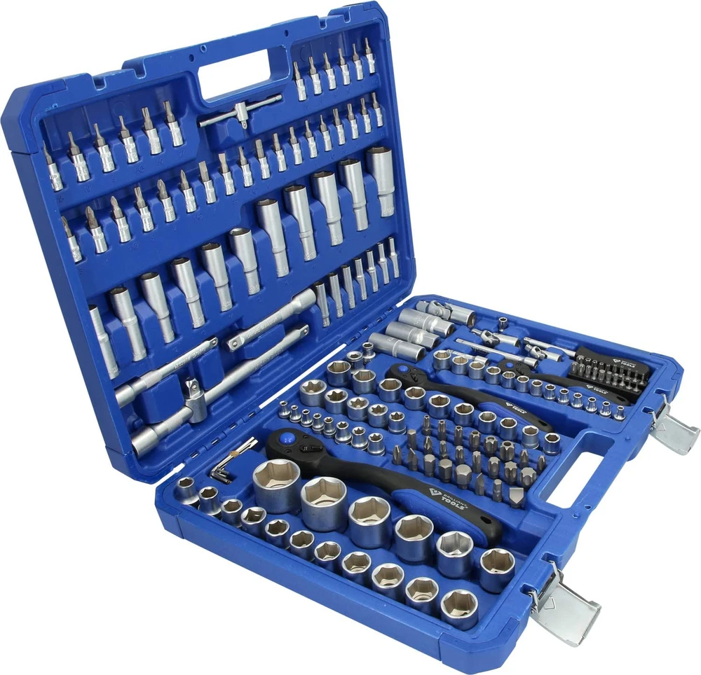 KS Tools Galvučių komplektas, 172-vnt, 1/4", 3/8", 1/2", Brilliant Tools