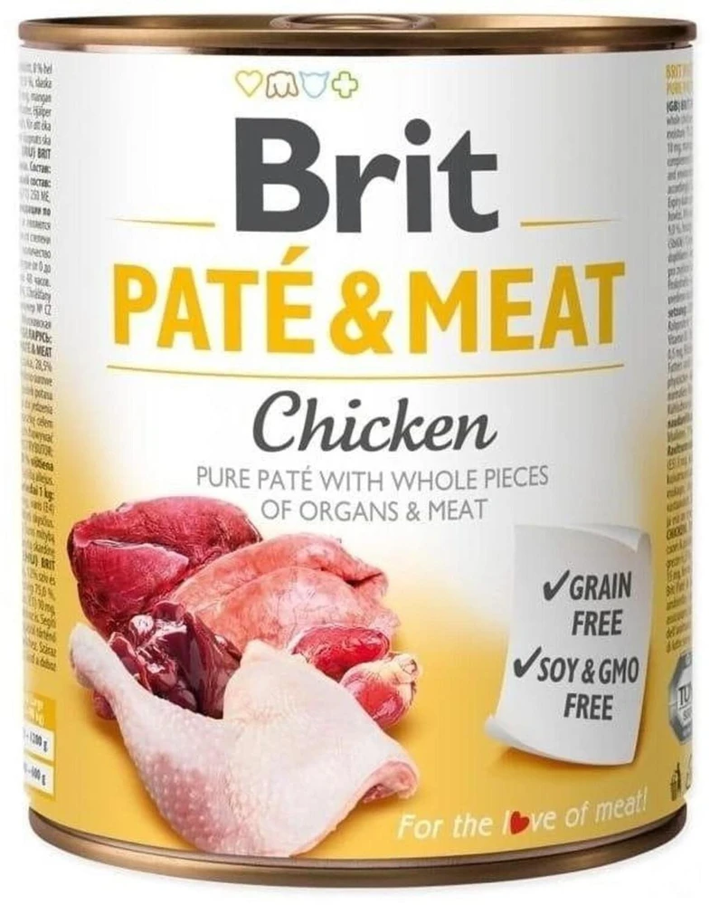 Šunų Maistas - Brit Vištienos Paté 800g