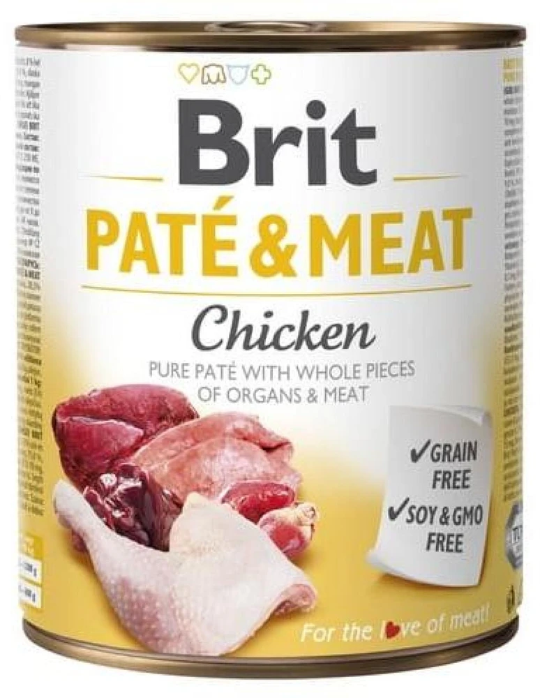 Šunų Maistas - Brit Vištienos Paté 800g