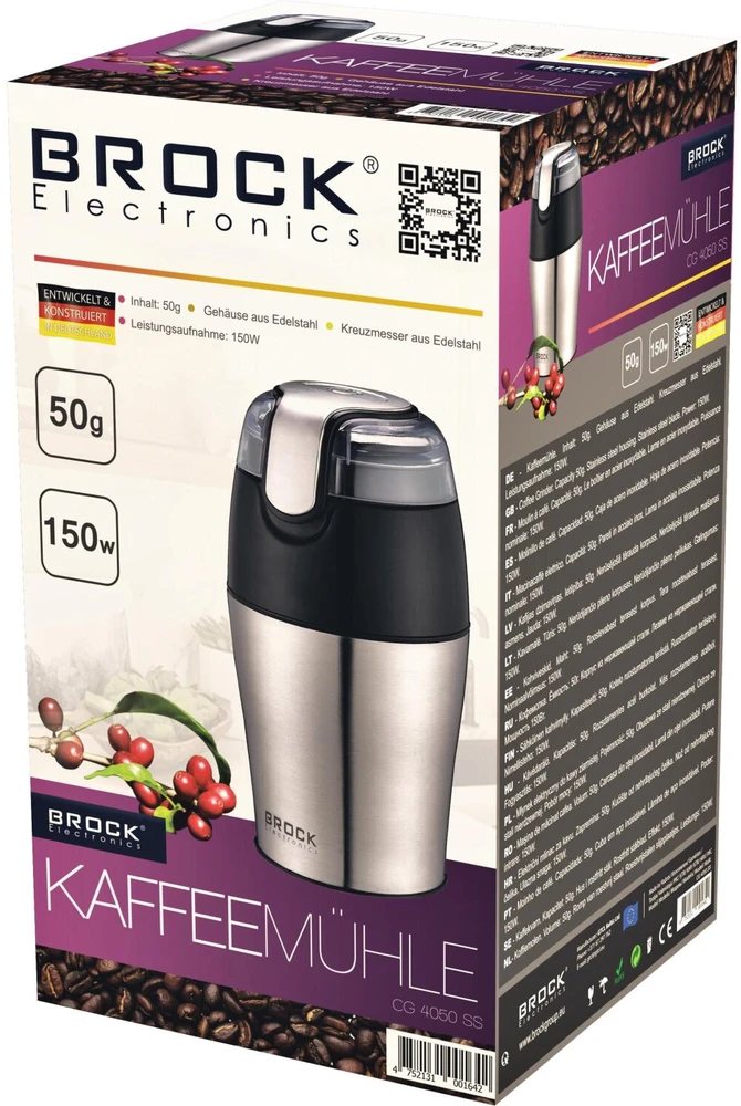 Brock CG 4050 SS kavamalė, 150 W, nerūdijančio plieno