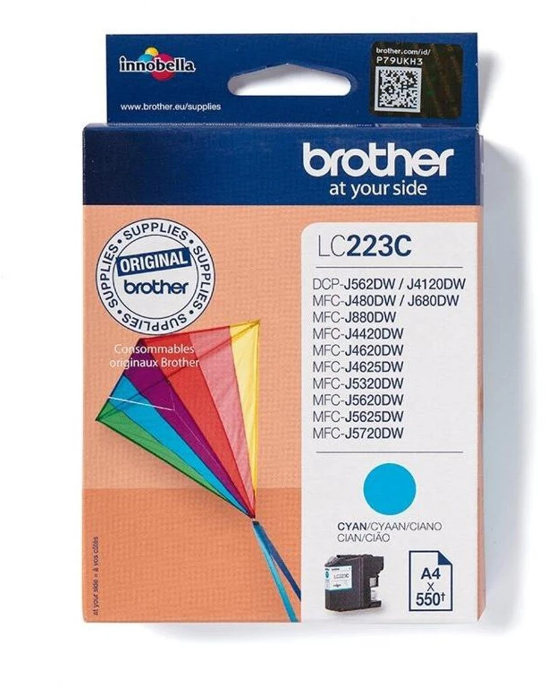 Brother LC-223C | Rašalo kasetė | Žydra spalva