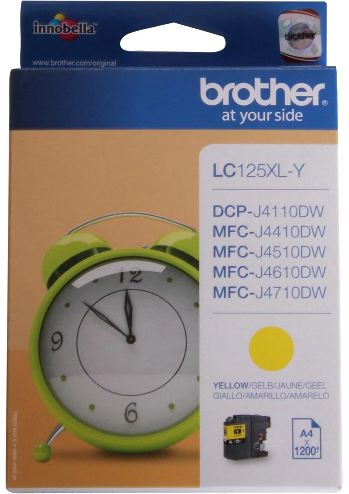 Brother LC125XLY | Rašalo kasetė | Geltona