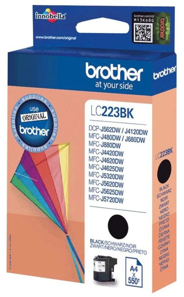 Brother Brolis LC-223BK | Rašalo kasetė | Juodas