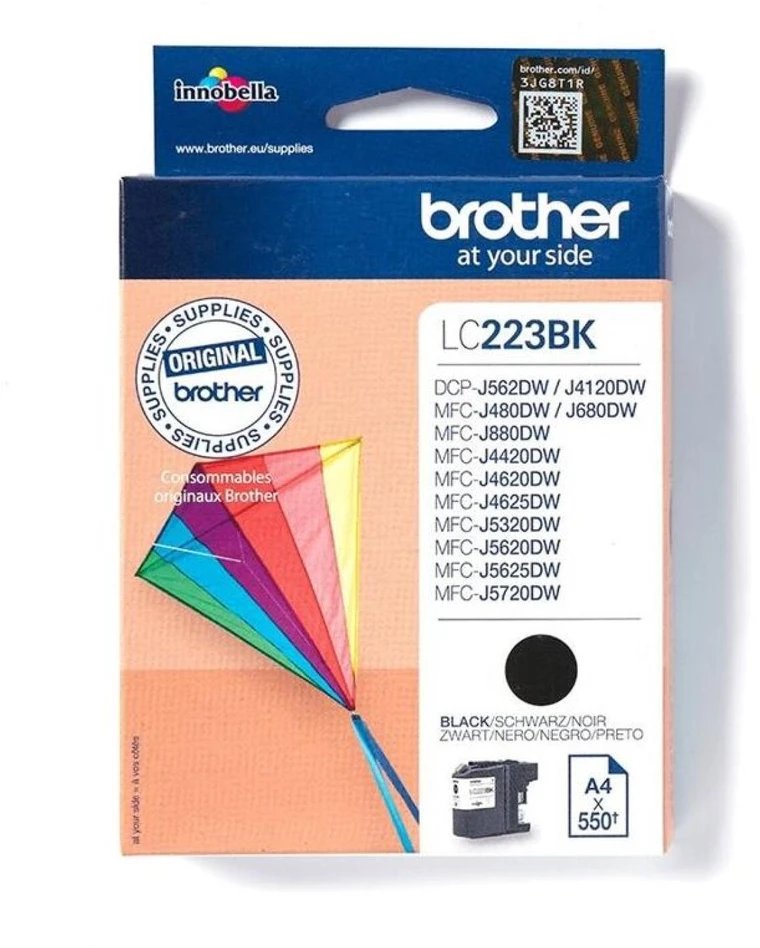 Brother Brolis LC-223BK | Rašalo kasetė | Juodas