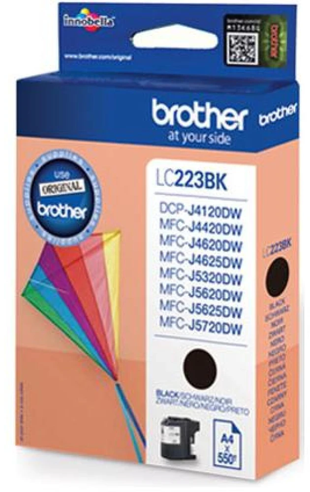Brother Brolis LC-223BK | Rašalo kasetė | Juodas
