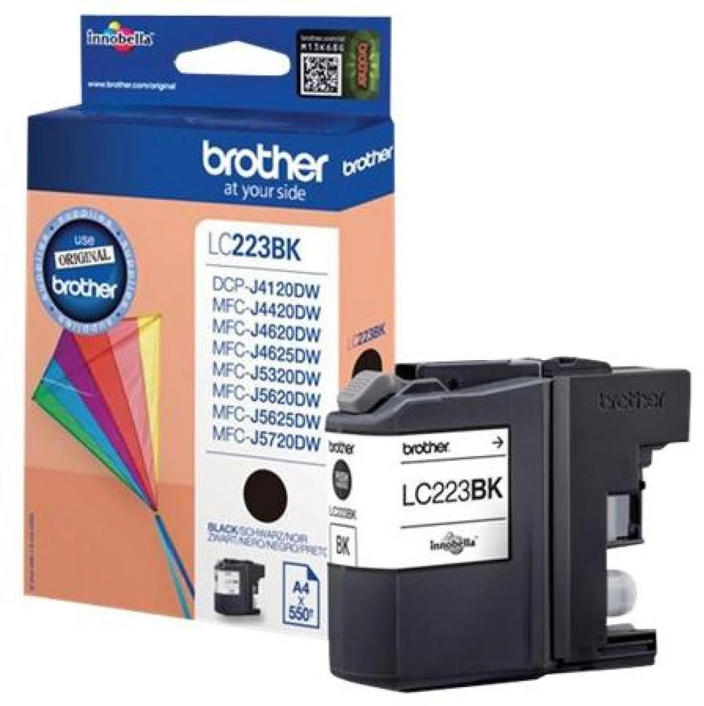 Brother Brolis LC-223BK | Rašalo kasetė | Juodas