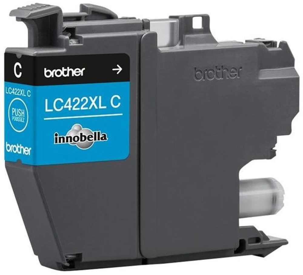 Brother rašalo kasetė LC422XLC, 1500 puslapių, žydra, originali, didelio našumo, rašalo kasetė, suderinama su MFC-J5340DW