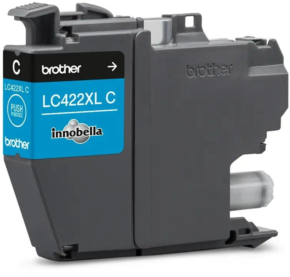 Brother rašalo kasetė LC422XLC, 1500 puslapių, žydra, originali, didelio našumo, rašalo kasetė, suderinama su MFC-J5340DW