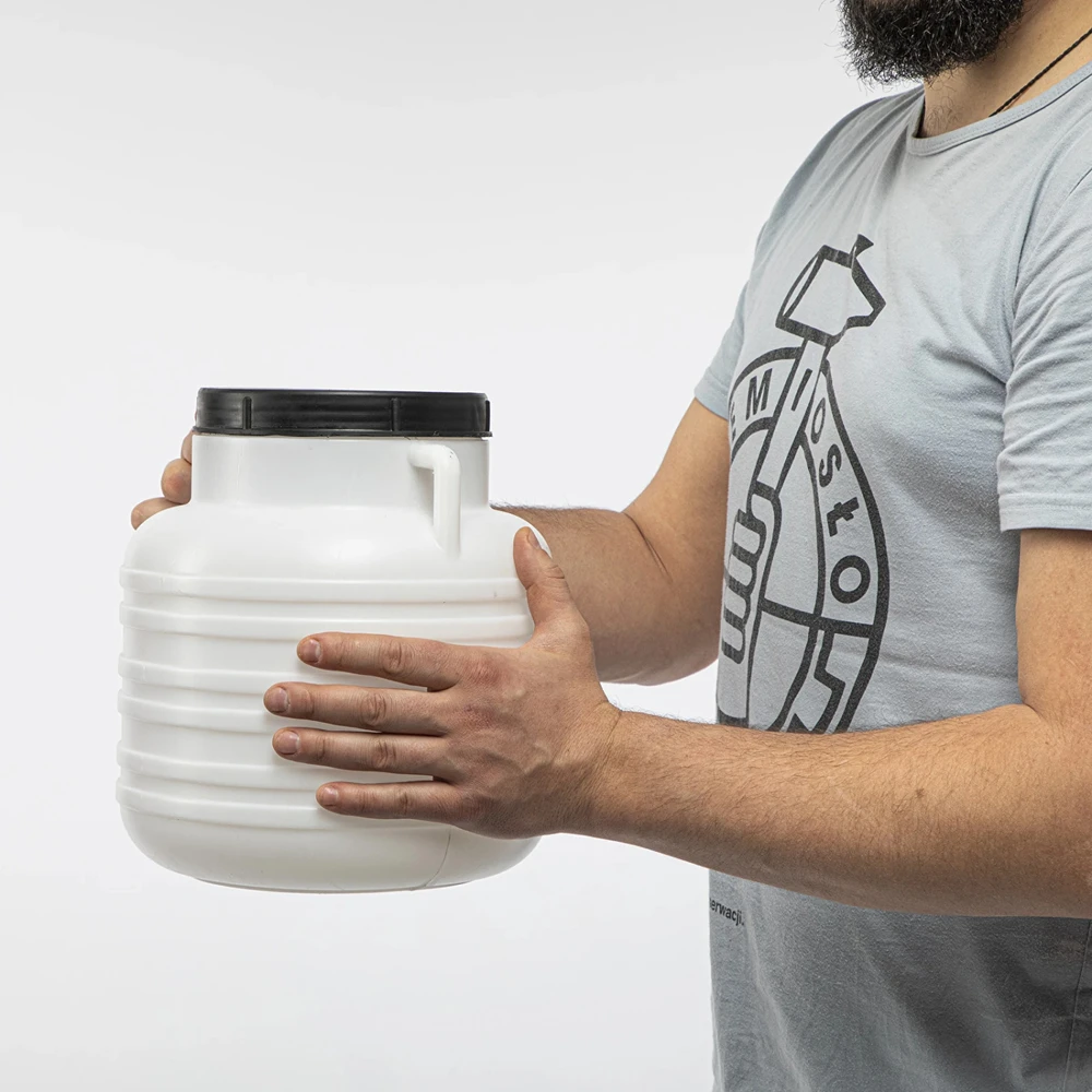 Browin 10l statinė, 360110, 10L, 26cm, 28.5cm, 13cm, HDPE, balta spalva, rankenos