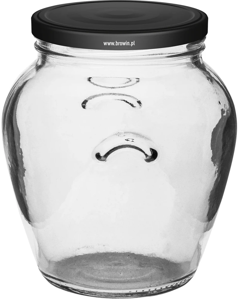 Browin 132549 konservavimo stiklainis, 580 ml, 6 vnt., stiklas, dangtelis Ø82 mm, 6 kabliukai, tinka plauti indaplovėje