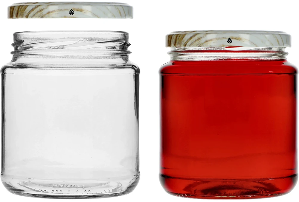 Browin 132584, 580ml stiklainis su spalvotu dangteliu Ø82, 6vnt, stiklas, 6 kabliukai, tinka plauti indaplovėje