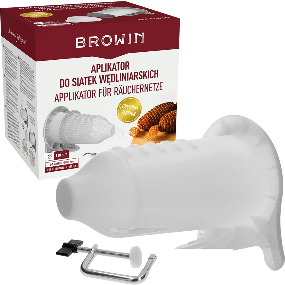 Browin 310091 mėsos tinklelio uždėjimo įtaisas, 110mm, 130mm, 285mm, vertikalus, horizontalus, tinka plauti indaplovėje
