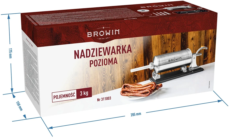 Browin Horizontalus dešrelių kimštuvas 3kg